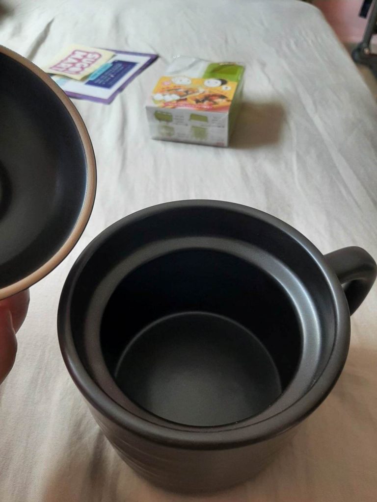 Rice Maker Mug close up view